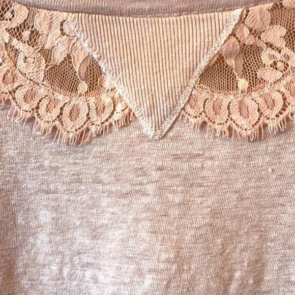 𝅺Anthropologie Bordeaux Linen Top in Blush - S - Picture 4 of 6